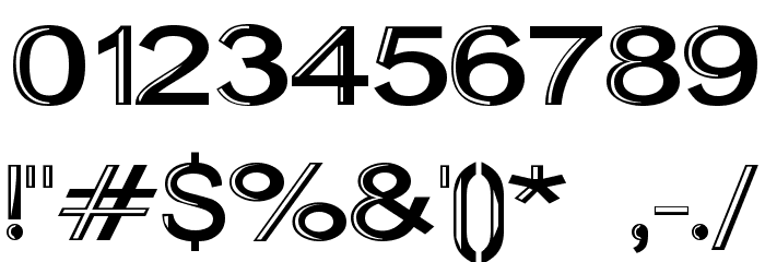 Skunkline Font OTHER CHARS