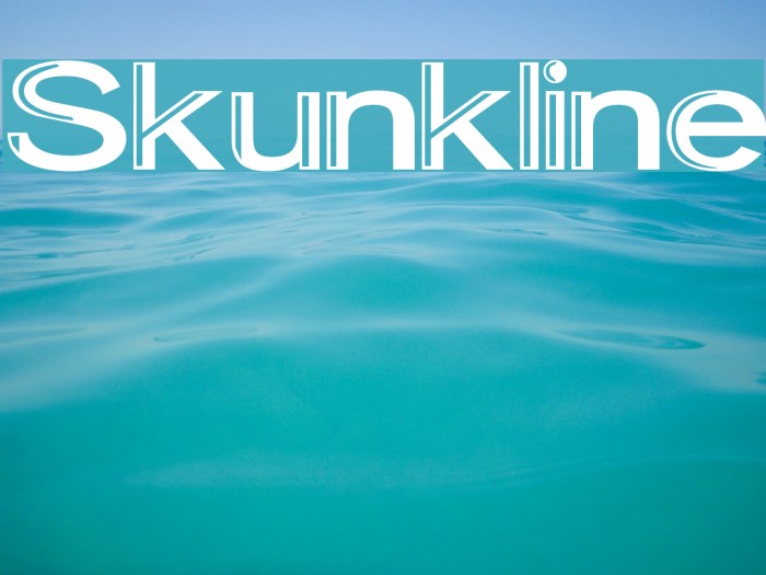 Skunkline Font examples
