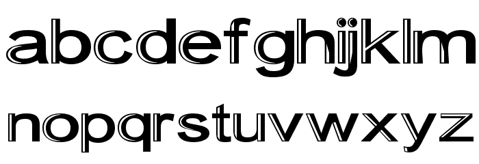 Skunkline Font LOWERCASE