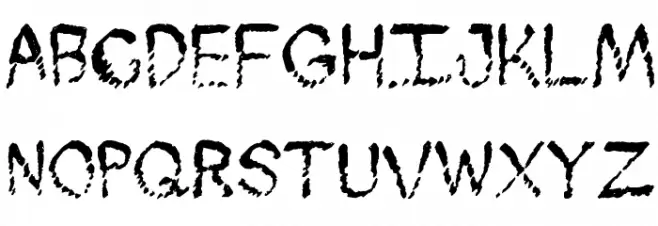 Skuntch Font UPPERCASE