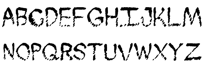 Skuntch Font LOWERCASE