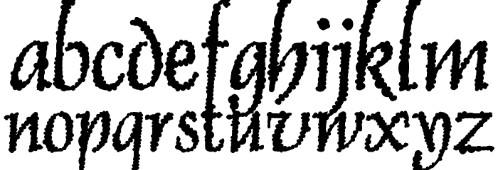 Skurri Font LOWERCASE