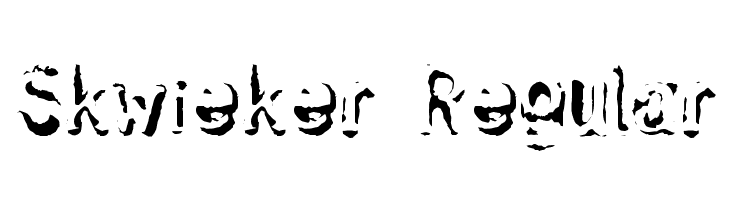 Skwieker Regular  Free Fonts Download