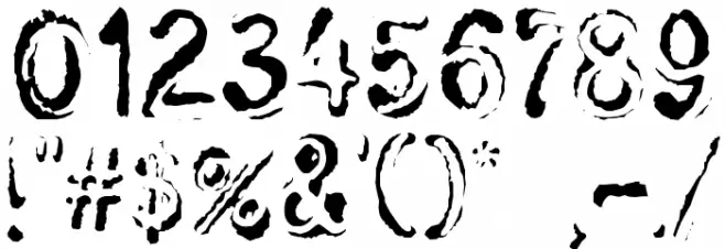 Skwieker Regular Font Alte caractere