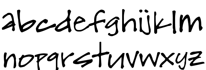 Skwirl Font LOWERCASE