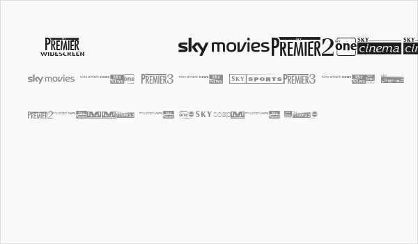 Sky 1998 Channel Logos Business Card