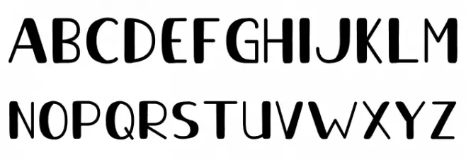 Sky Blue Font UPPERCASE