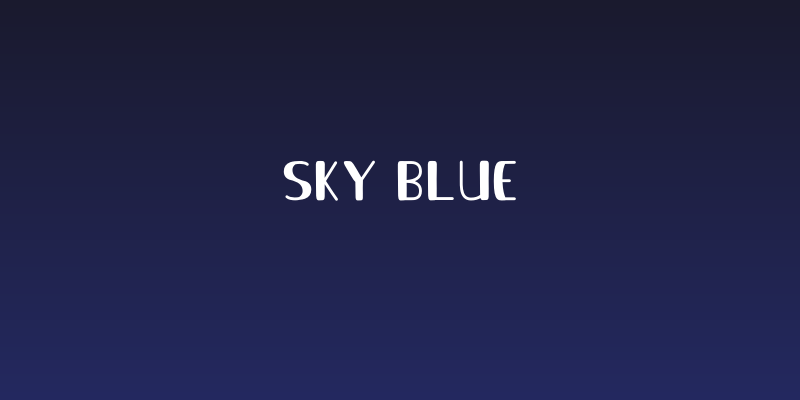 Sky Blue Social Header