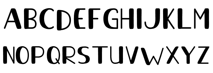 Sky Blue Font LOWERCASE