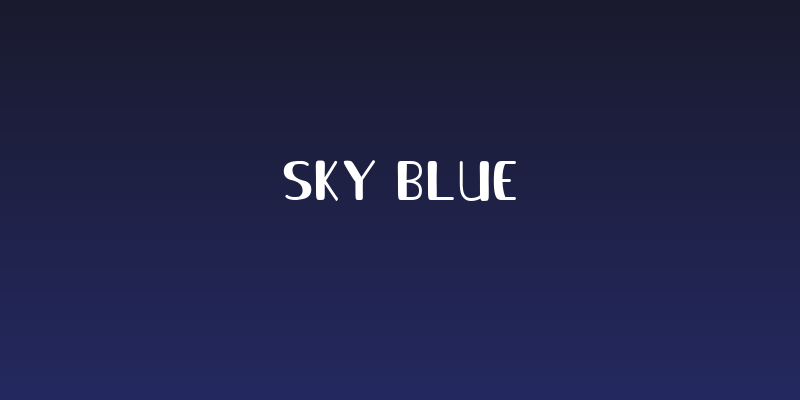 Sky Blue Social Header