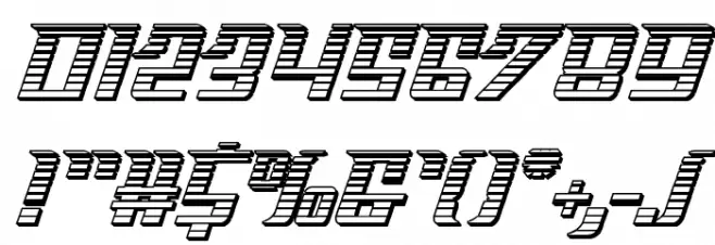 Sky Cab Chrome Font OTHER CHARS