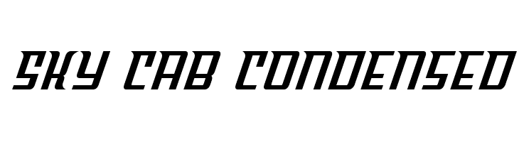 Sky Cab Condensed  フリーフォントのダウンロード