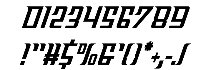 Sky Cab Condensed Font OTHER CHARS