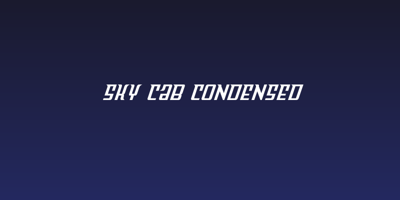 Sky Cab Condensed Social Header