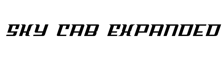 Sky Cab Expanded  Frei Schriftart Herunterladen