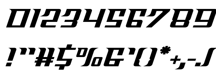 Sky Cab Expanded Font OTHER CHARS