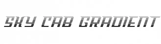 Sky Cab Gradient  Fuentes Gratis Descargar