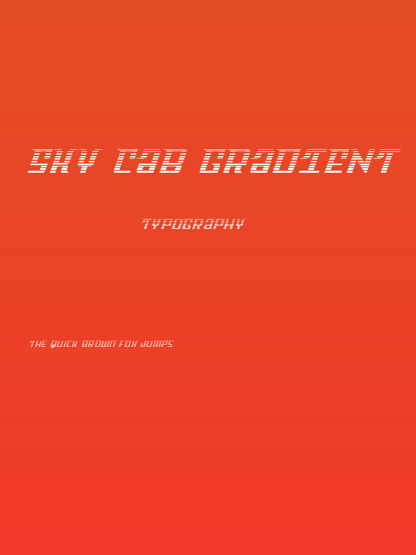Sky Cab Gradient Poster