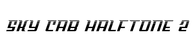 Sky Cab Halftone 2  免费字体下载