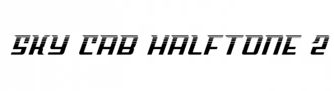 Sky Cab Halftone 2  les polices de caractères gratuit tlcharger