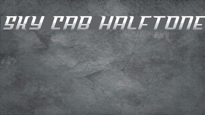 Sky Cab Halftone Example 2