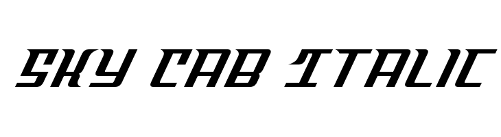 Sky Cab Italic  免费字体下载
