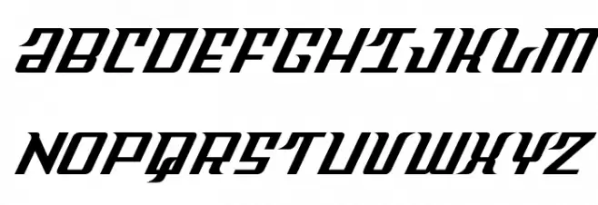 Sky Cab Italic फ़ॉन्ट अपरकेस