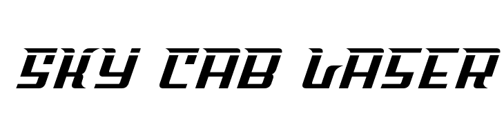 Sky Cab Laser  font caratteri gratis