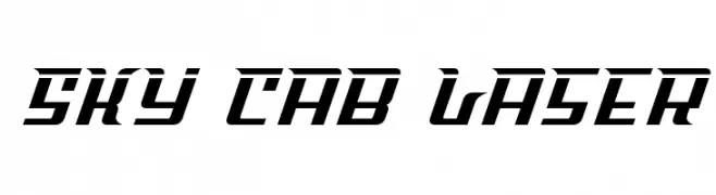 Sky Cab Laser  les polices de caractères gratuit tlcharger
