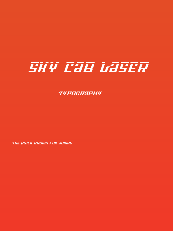 Sky Cab Laser Poster