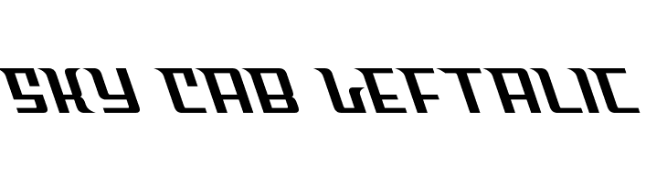 Sky Cab Leftalic  Free Fonts Download