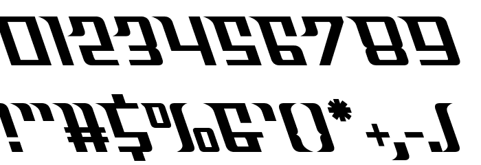Sky Cab Leftalic Font OTHER CHARS