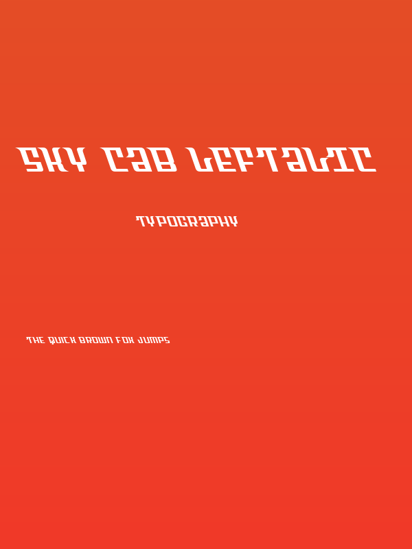 Sky Cab Leftalic Poster