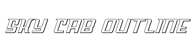 Sky Cab Outline  Frei Schriftart Herunterladen