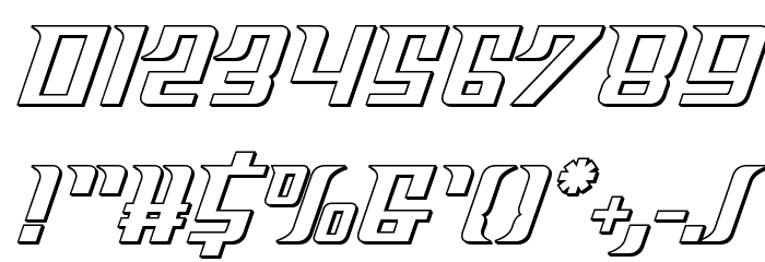 Sky Cab Outline Font OTHER CHARS