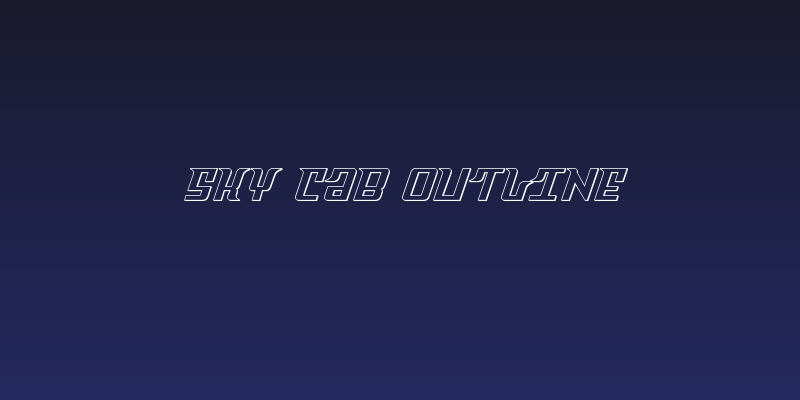 Sky Cab Outline Social Header