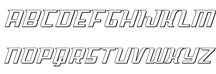 Sky Cab Outline Font LOWERCASE