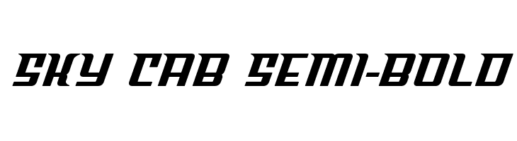 Sky Cab Semi-Bold  Frei Schriftart Herunterladen