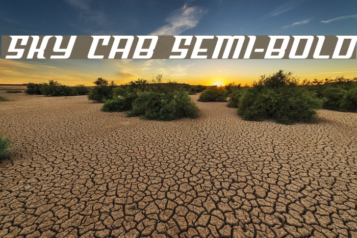Sky Cab Semi-Bold Example 1