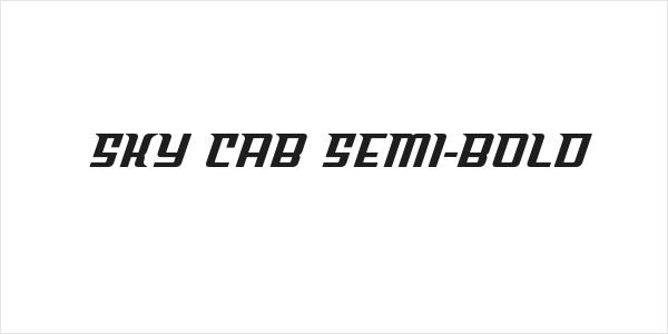 Sky Cab Semi-Bold Logo