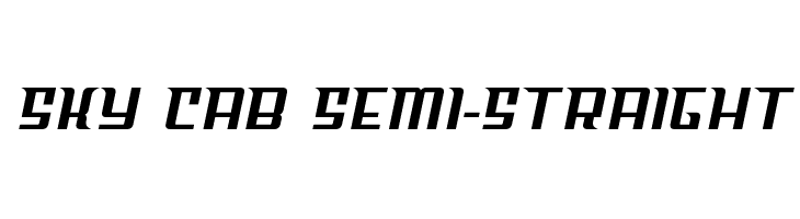 Sky Cab Semi-Straight  Fuentes Gratis Descargar