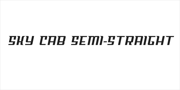 Sky Cab Semi-Straight Logo