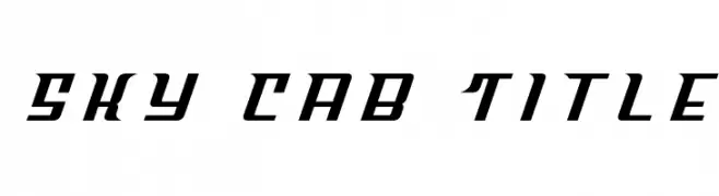 Sky Cab Title  les polices de caractères gratuit tlcharger