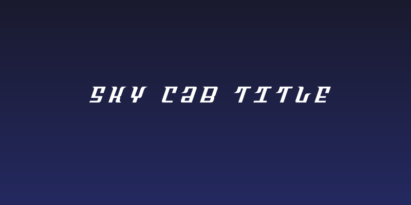 Sky Cab Title Social Header