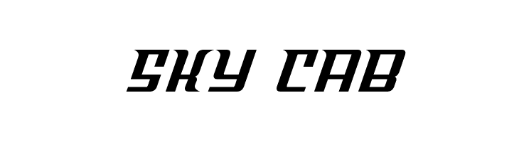 Sky Cab  Frei Schriftart Herunterladen