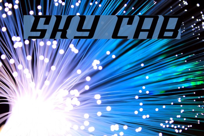 Sky Cab Font examples