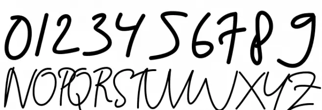 Sky Fly Script - Personal Use Font OTHER CHARS