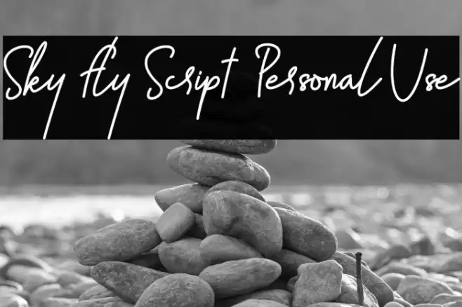 Sky Fly Script - Personal Use Font examples