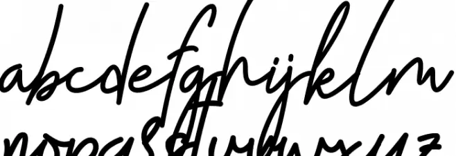 Sky Fly Script - Personal Use 字体 小写