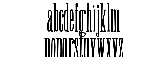 Sky High Font LOWERCASE
